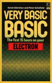 Very basic BASIC by Derek Ellershaw, Peter Schofield