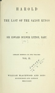 Cover of: Harold, the last of the Saxon kings