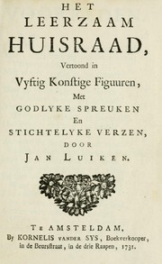 Cover of: Het leerzaam huisraad by Jan Luiken, Jan Luiken